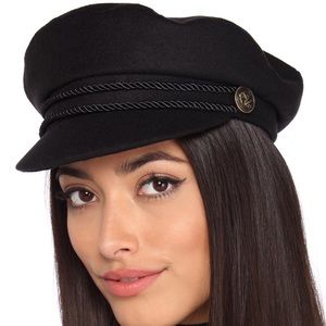 Black Cabby/Cabbie/Newsboy/ Hat